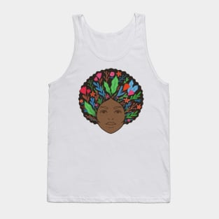 African American afro girl Tank Top